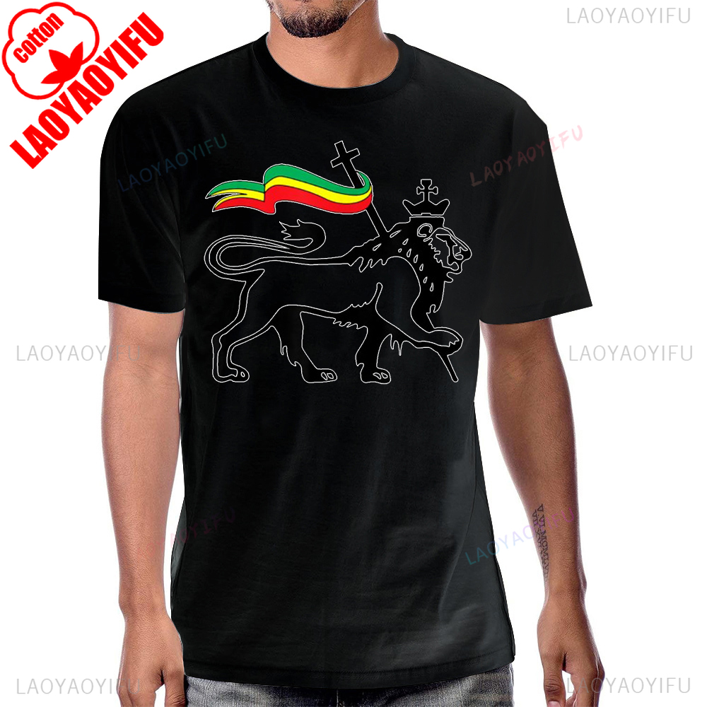 Streetwear Brand T Shirt - Hot Sale Vintage Rasta Lion of