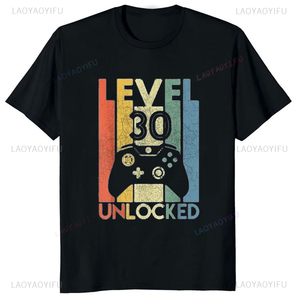 Streetwear Brand T Shirt - Funny Video Gamer Graphic Level 30
