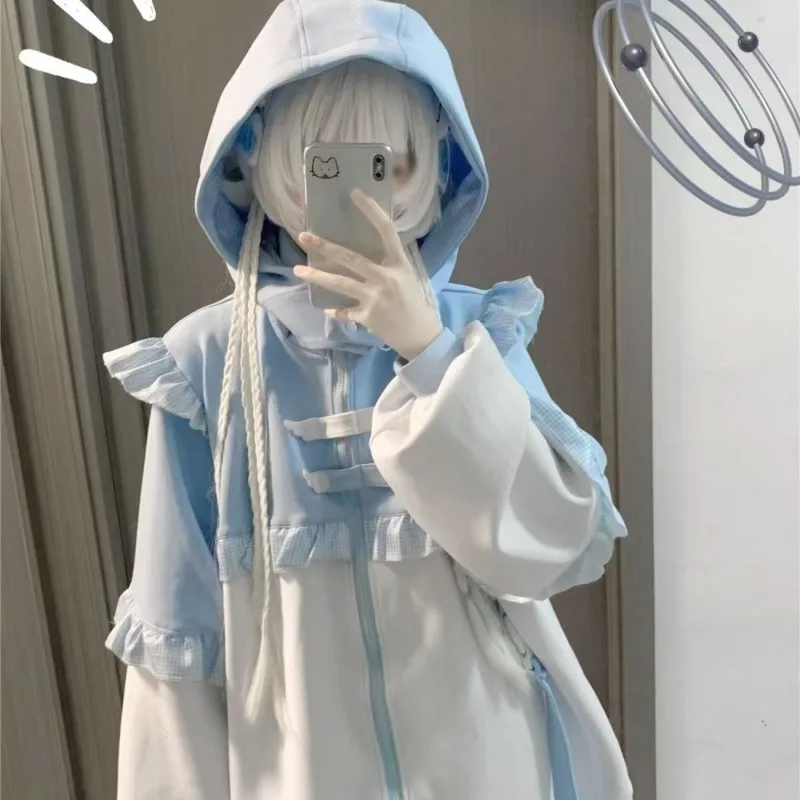 Harajuku Zipper Hoodie Coat Wo - огляд і ціна Streetwear Brand Y2K