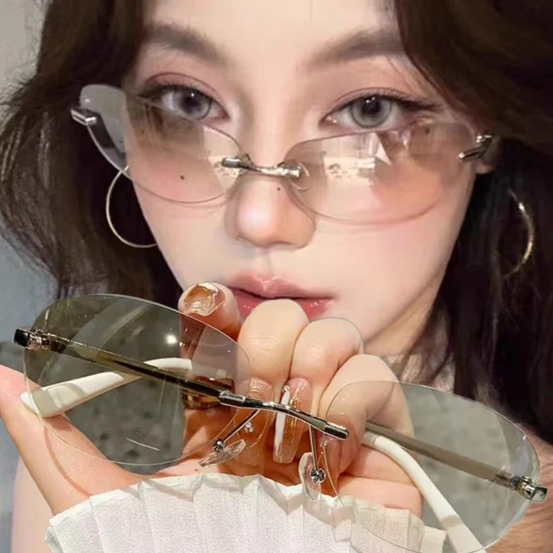 Trendy Frameless Sunglasses Wo - огляд і ціна Streetwear Brand Y2K