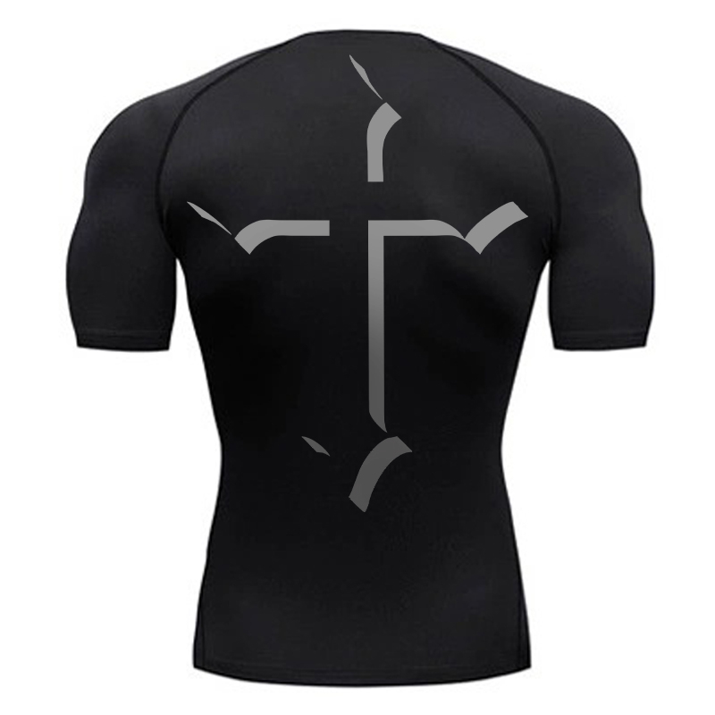 Cross Print Compression Shirt  - огляд і ціна Streetwear Brand T Shirt