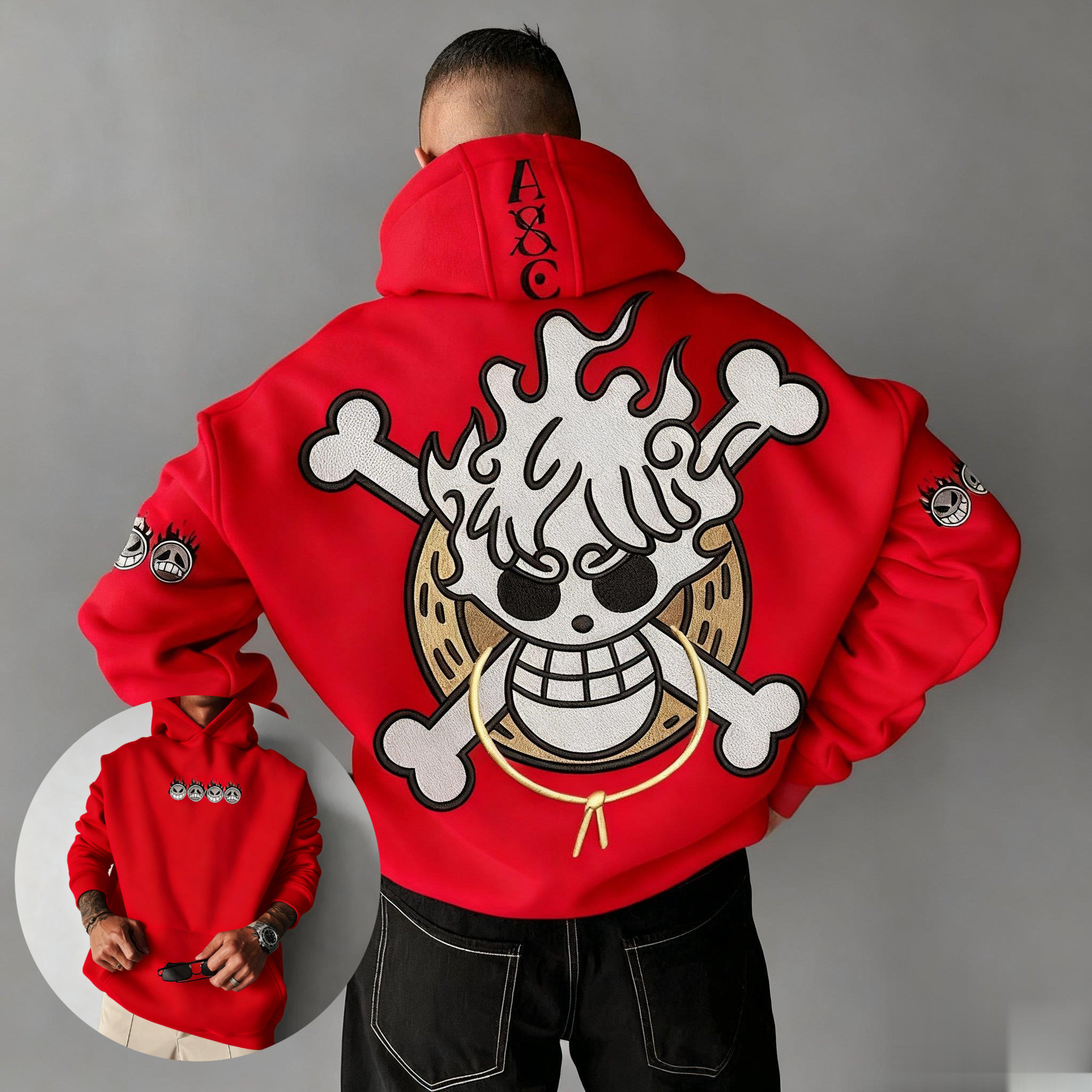 Oversized One Piece Anime Hood - огляд і ціна Streetwear Brand Y2K