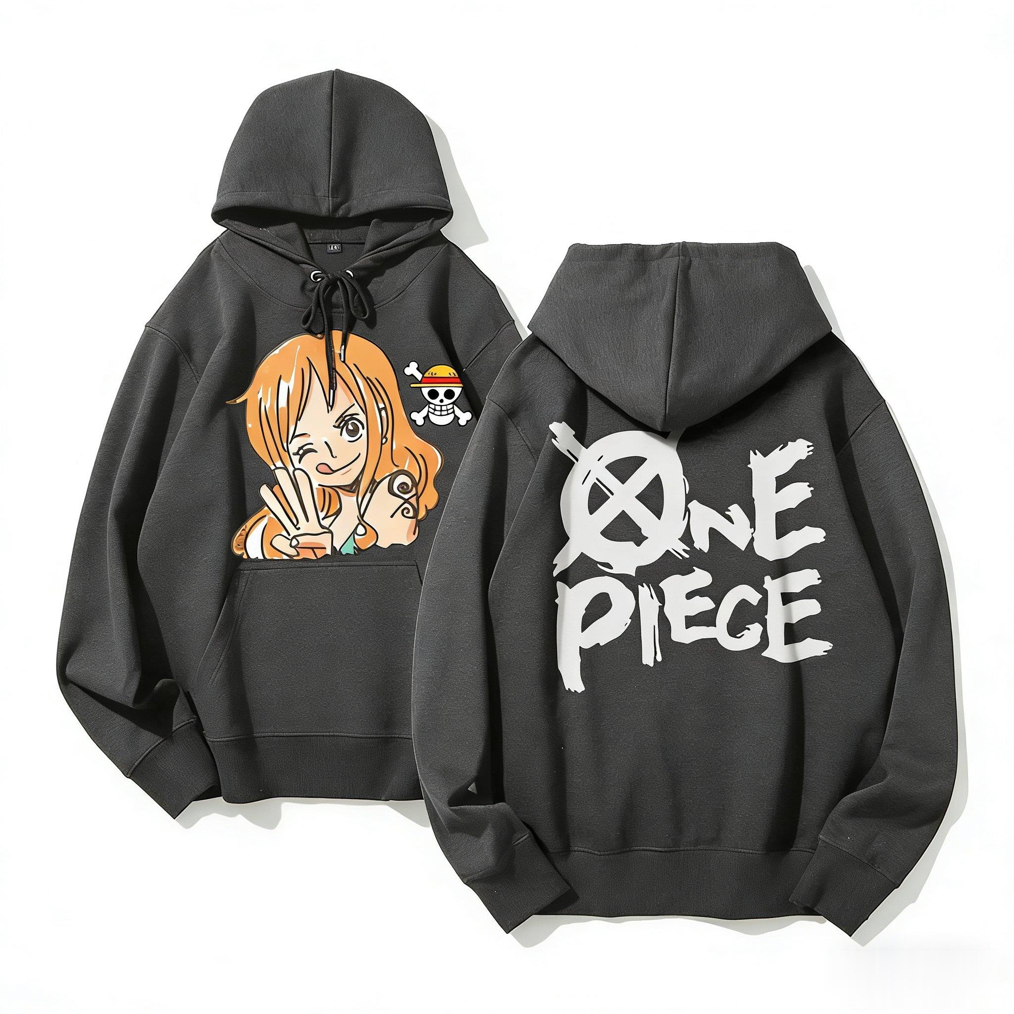 One Piece Nami Anime Hoodie Me - огляд і ціна Streetwear Brand Y2K