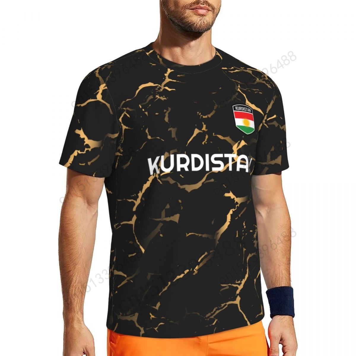 Kurdistan Flag 3D Printed T Sh - огляд і ціна Streetwear Brand T Shirt
