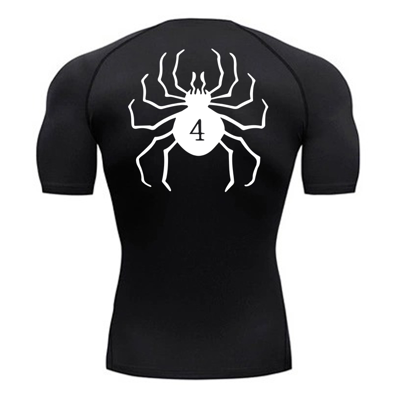 Spider Print Compression Shirt - огляд і ціна Streetwear Brand T Shirt