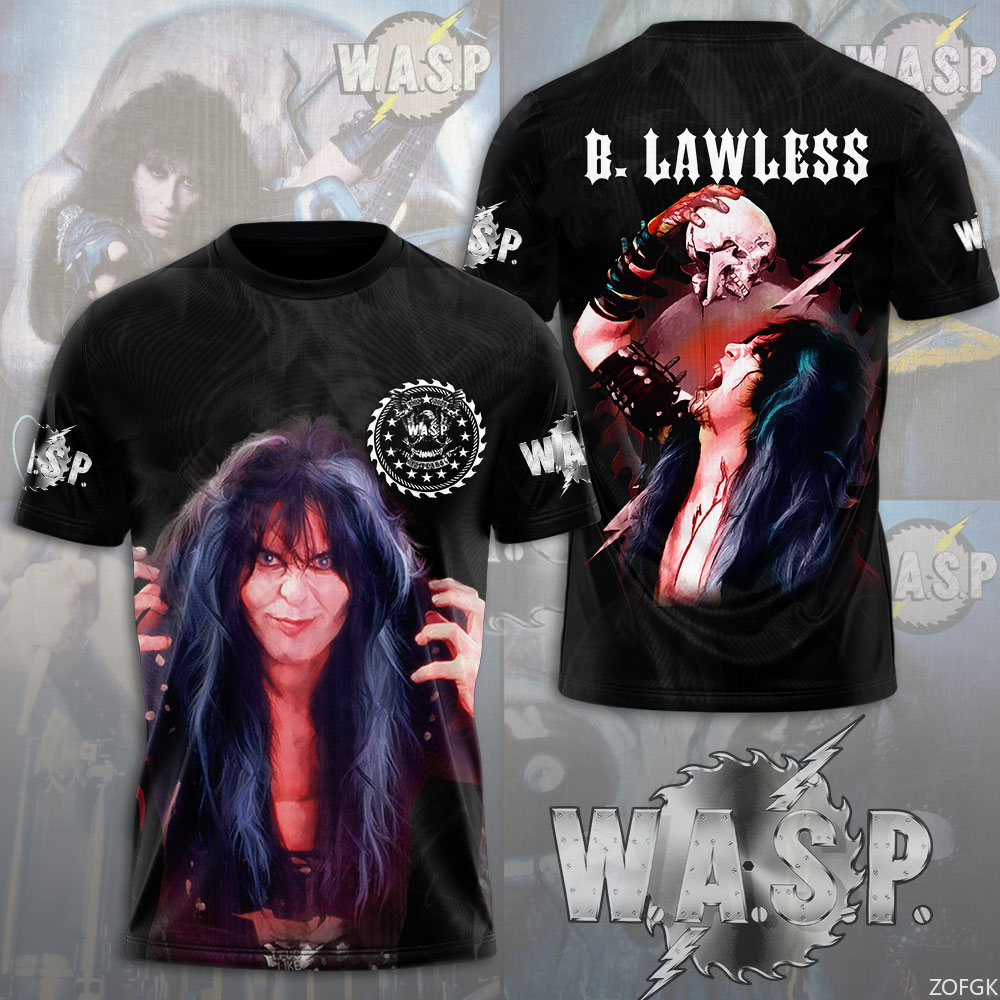 W.A.S.P Rock 3D Printing T-shi - огляд і ціна Streetwear Brand T Shirt