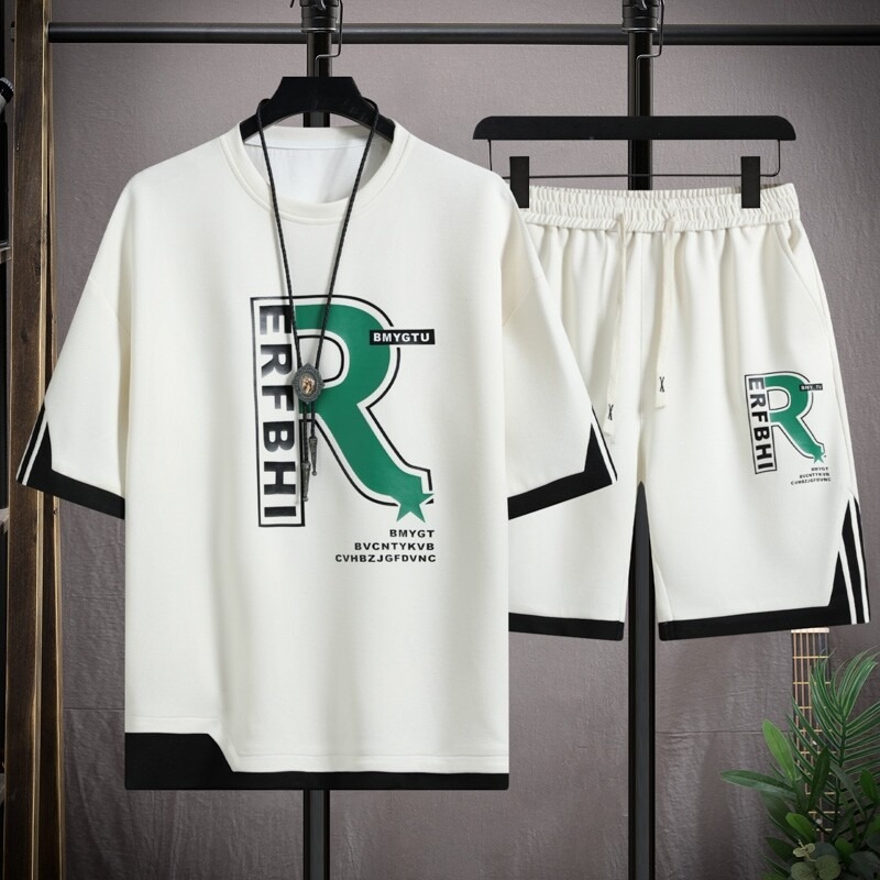 Ice Silk Casual T-Shirt Set fo - огляд і ціна Urban Streetwear Brand