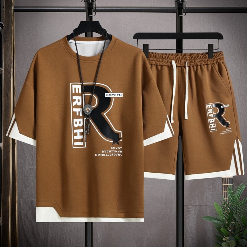 Ice Silk Casual T-Shirt Set fo - огляд і ціна Urban Streetwear Brand